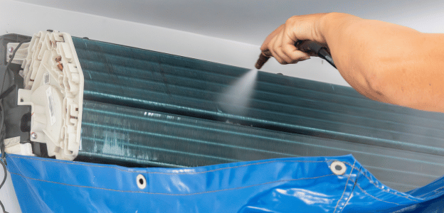 Commercial air conditioning PPM service checklist and scheduled maintenance documentation